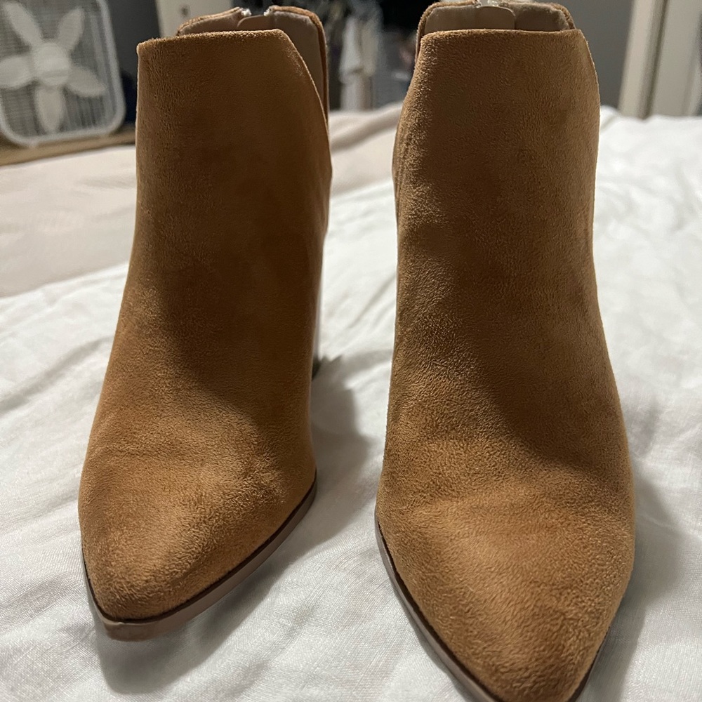 Tan booties